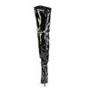 Pleaser Pink Label - SEDUCE3000WC Cuissardes - Chaussures de pole dance - Noir Product image